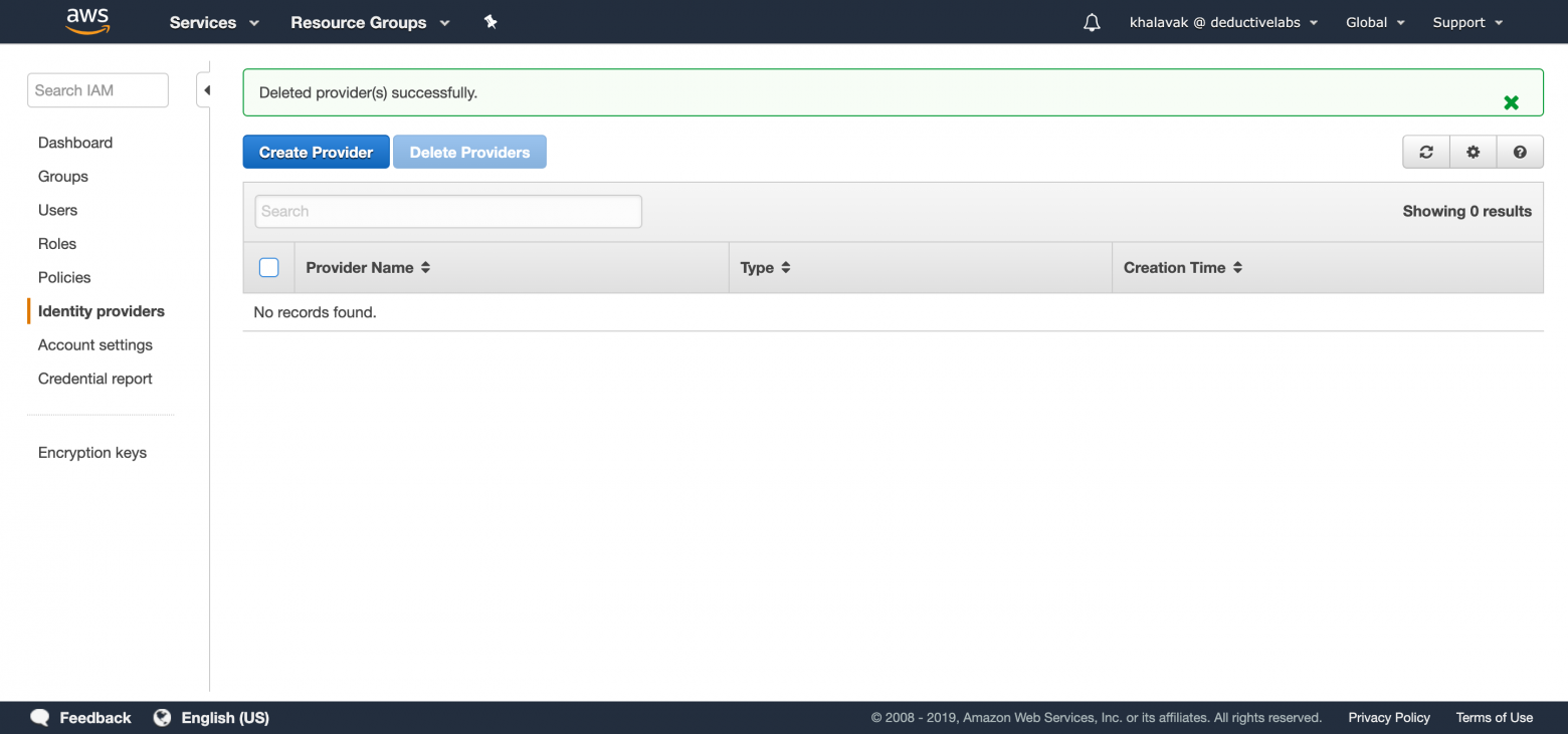 Amazon Web Services SSO authentication with Google GSuite | Deductive Labs
